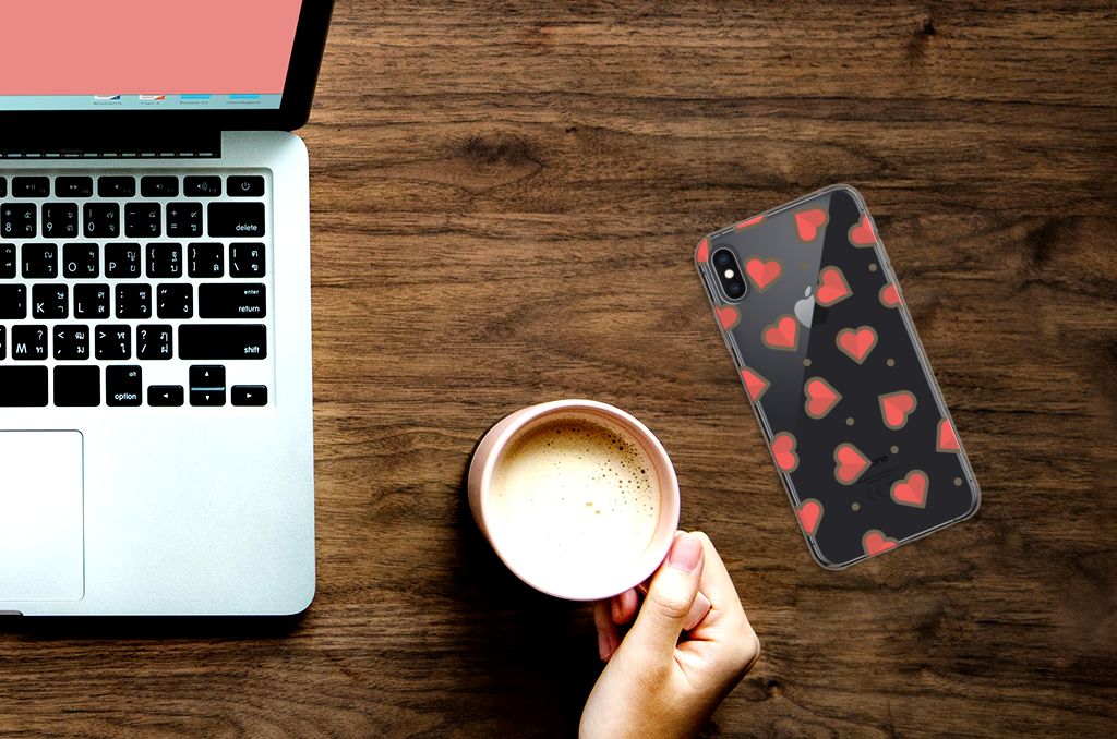 Apple iPhone Xs Max TPU bumper Hearts