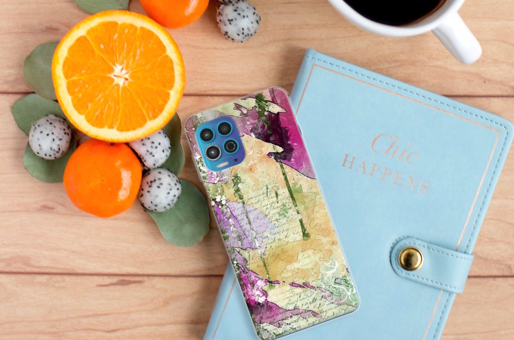 Hoesje maken Motorola Moto G100 Letter Painting B2C Telecom
