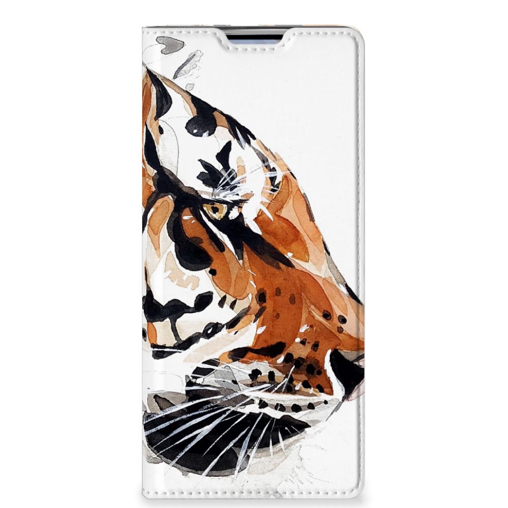 Bookcase OPPO Find X3 Neo Watercolor Tiger - B2C Telecom