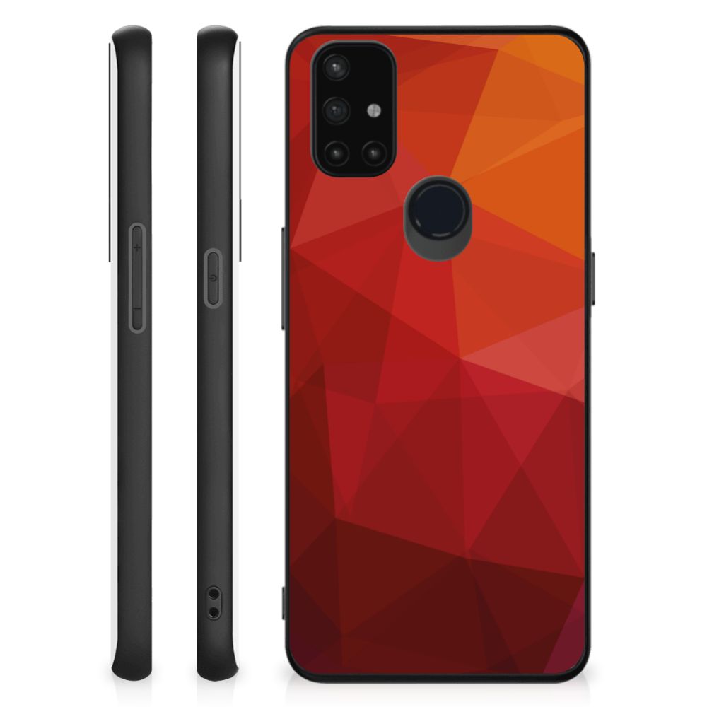 Backcover voor OnePlus Nord N10 5G Polygon Red B2C Telecom