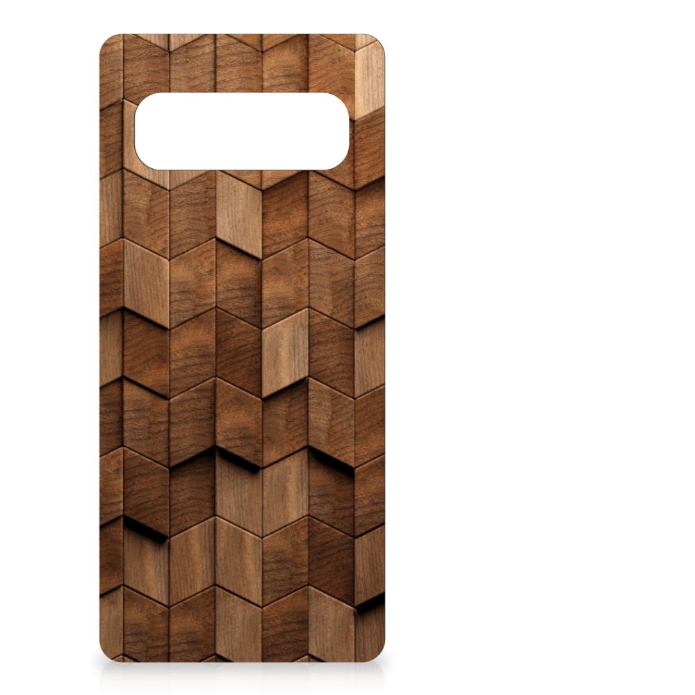 Grip Case voor Samsung Galaxy S10+ Wooden Cubes