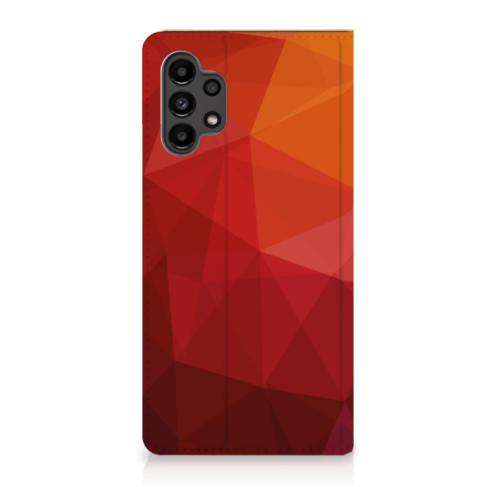 Stand Case voor Samsung Galaxy A13 (4G) Polygon Red - B2C Telecom