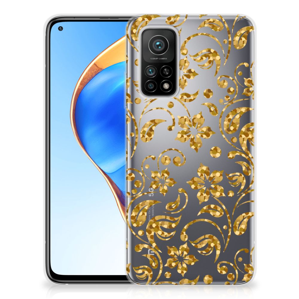 Xiaomi Mi 10T | 10T Pro TPU Case Gouden Bloemen