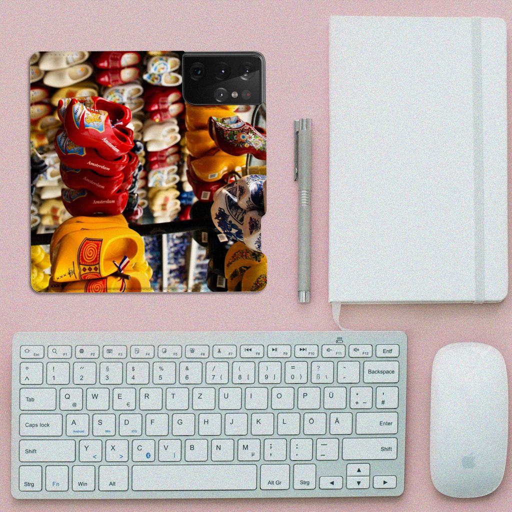 Samsung Galaxy S21 Ultra Book Cover Klompen - B2C Telecom