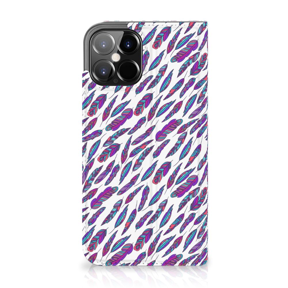 iPhone 12 Pro Max Hoesje met Magneet Feathers Color - B2C Telecom