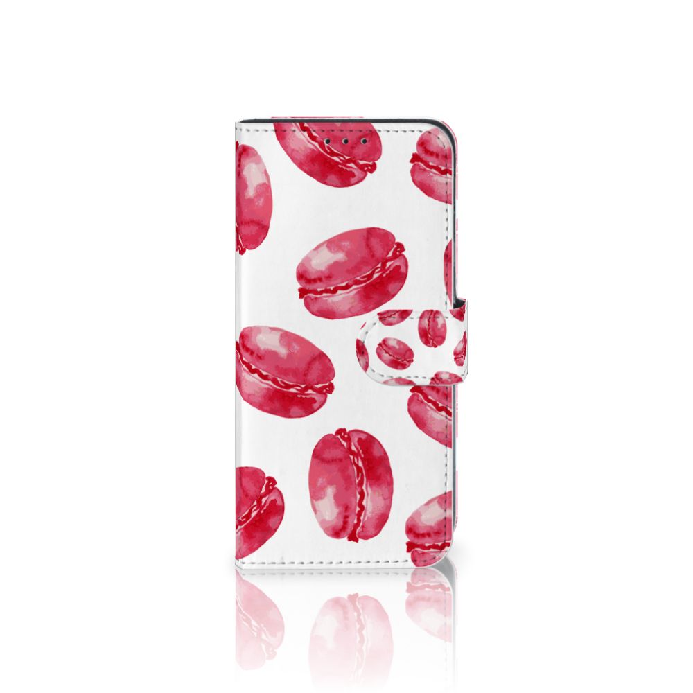Samsung Galaxy M10 Book Cover Pink Macarons