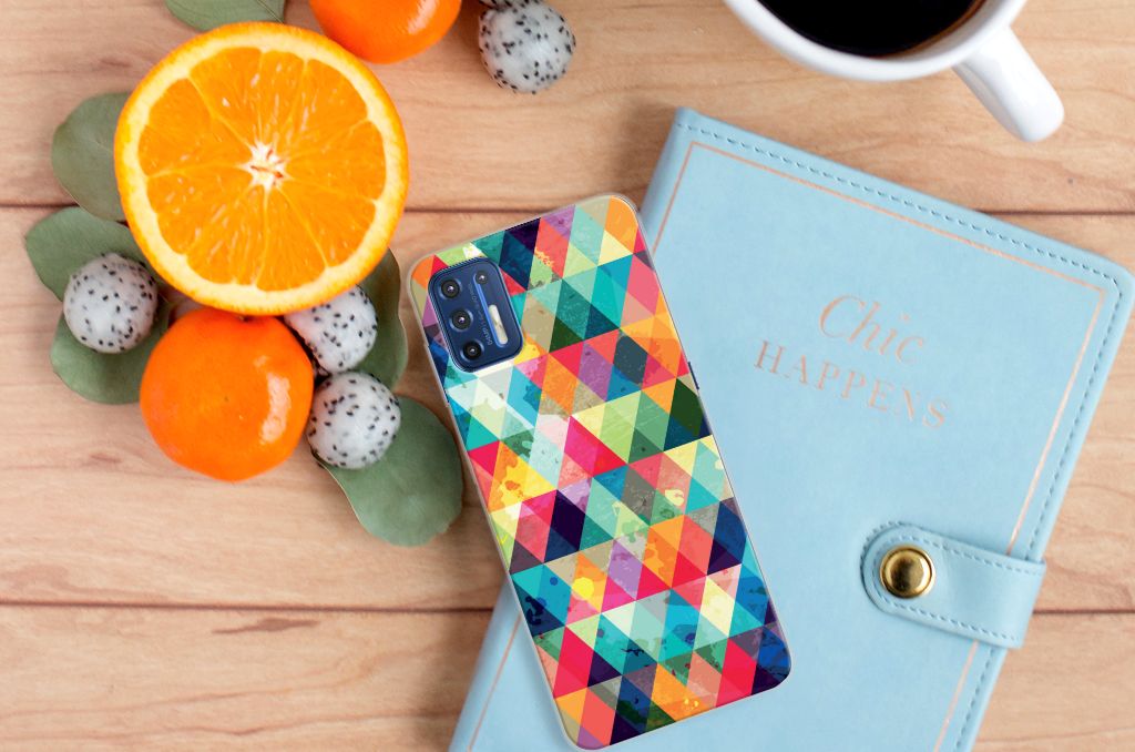 Motorola Moto G9 Plus TPU bumper Geruit B2C Telecom