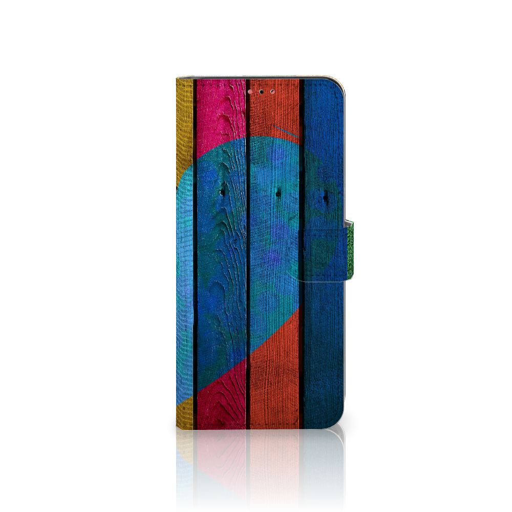 Samsung Galaxy A13 (4G) Book Style Case Wood Heart - Cadeau voor je Vriend