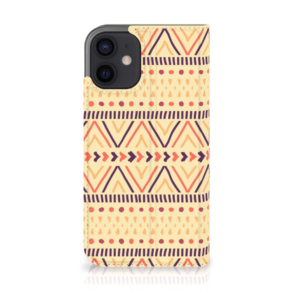 iPhone 12 Mini Hoesje met Magneet Aztec Yellow - B2C Telecom