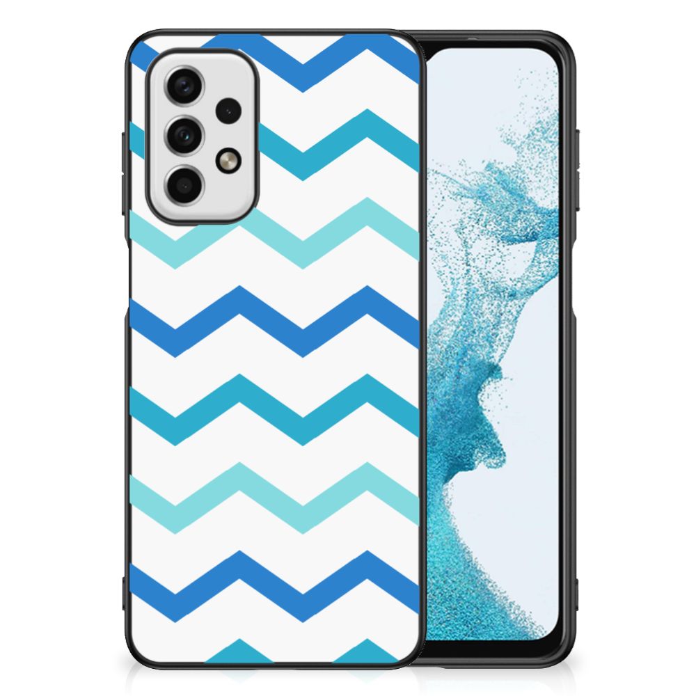 Samsung Galaxy A23 Back Case Zigzag Blauw B2C Telecom