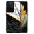 Samsung Galaxy S21 Ultra Marmeren Print Telefoonhoesje Marmer Wit Zwart - Origineel Cadeau Man