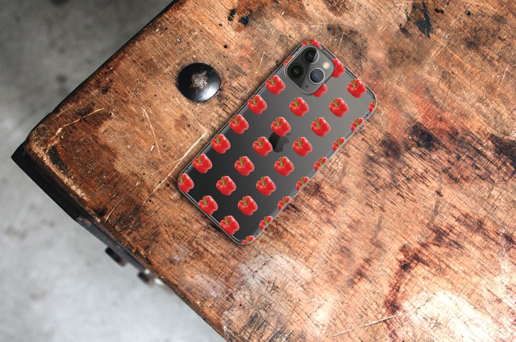 Apple iPhone 11 Pro Siliconen Case Paprika Red