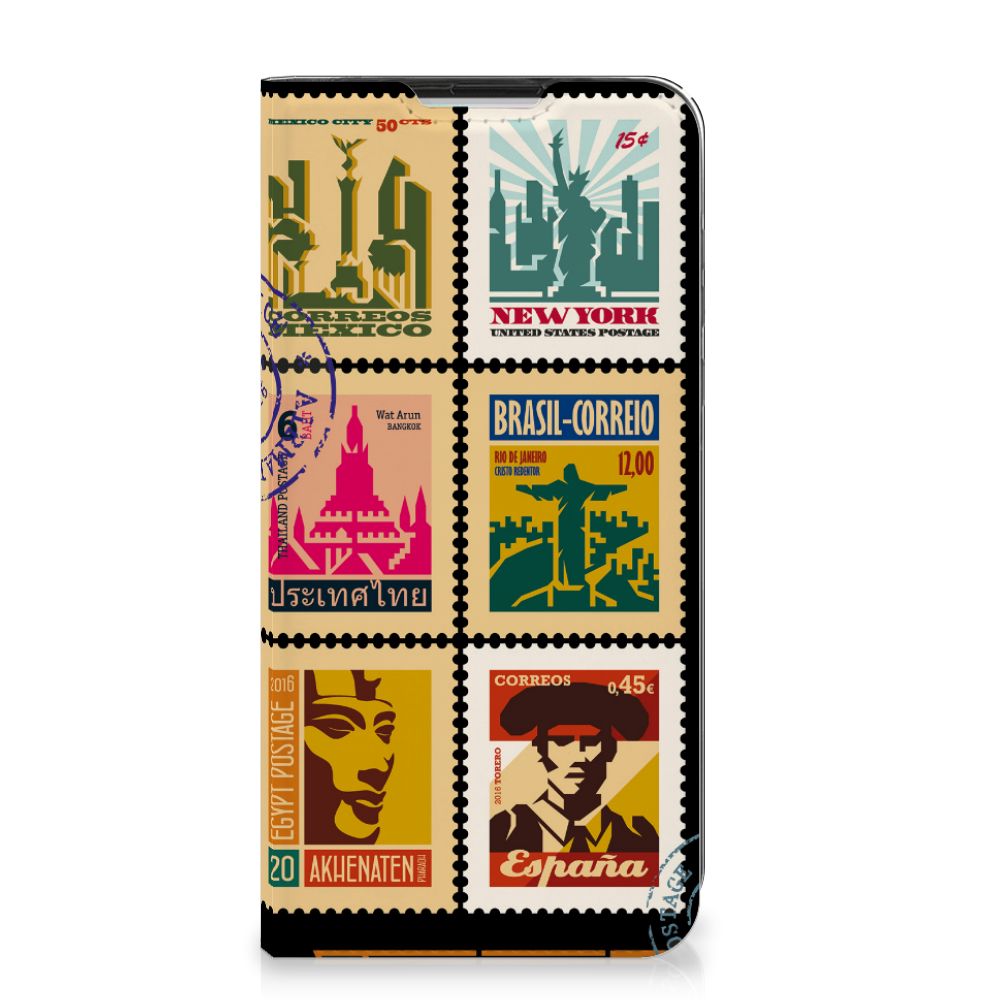 Motorola Moto G8 Power Book Cover Postzegels - B2C Telecom