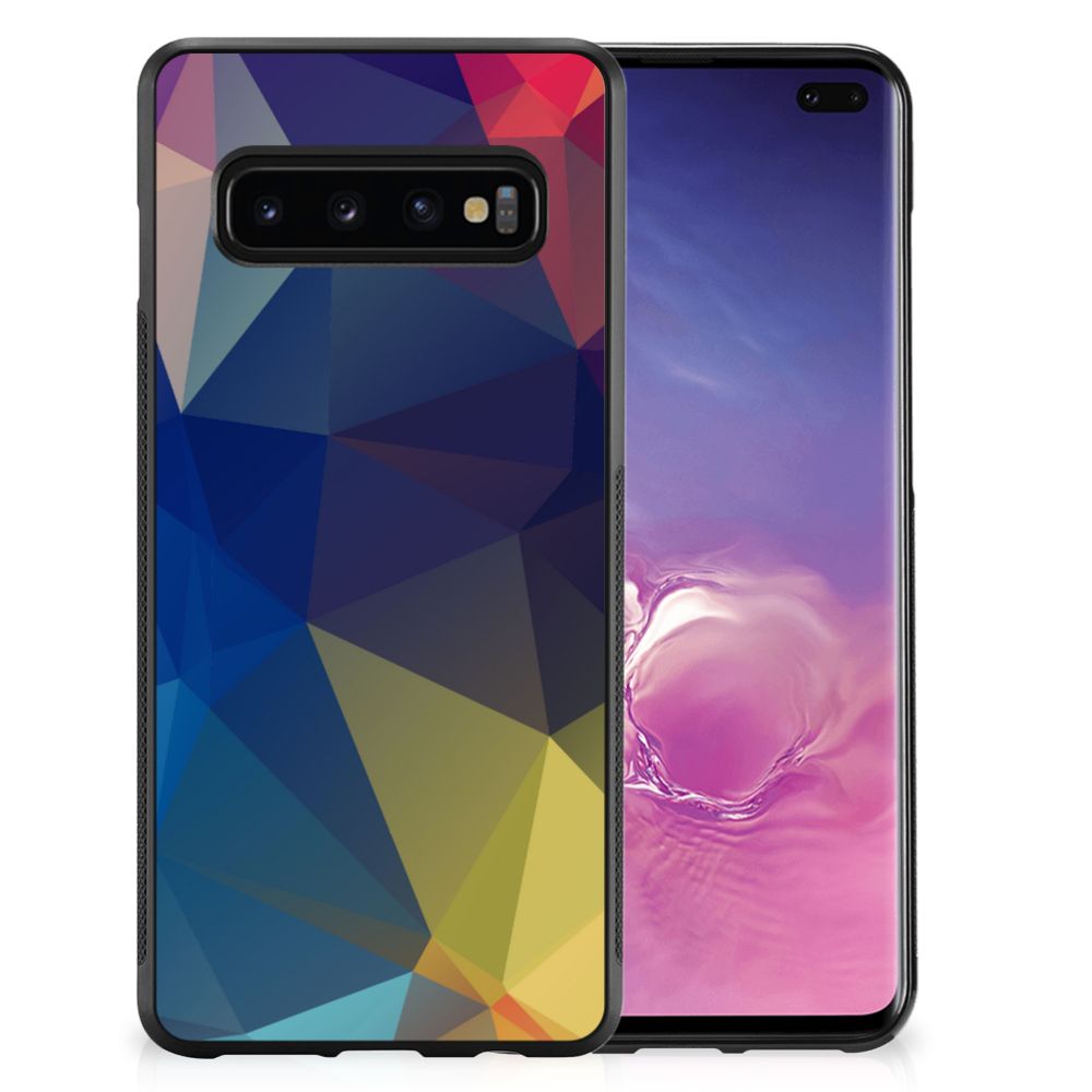 Samsung Galaxy S10+ Grip Case Polygon Dark