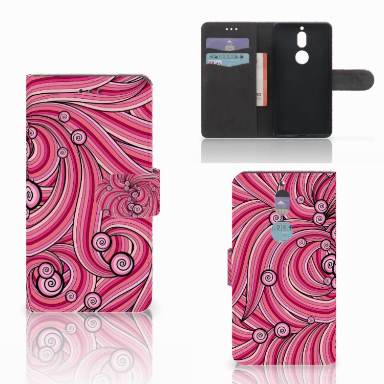 Nokia 7 Hoesje Swirl Pink