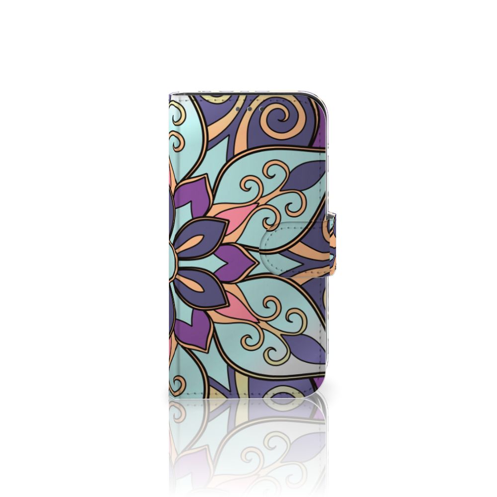 Apple iPhone 12 Mini Hoesje Purple Flower