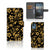 Nokia C12 Hoesje Gouden Bloemen