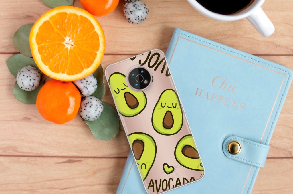 Nokia G50 Telefoonhoesje met Naam Avocado Singing B2C Telecom