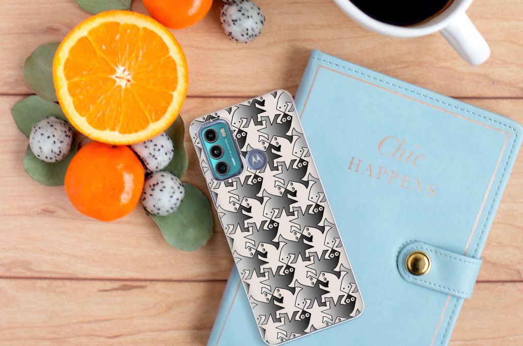Motorola Moto G60 TPU Hoesje Salamander Grey B2C Telecom