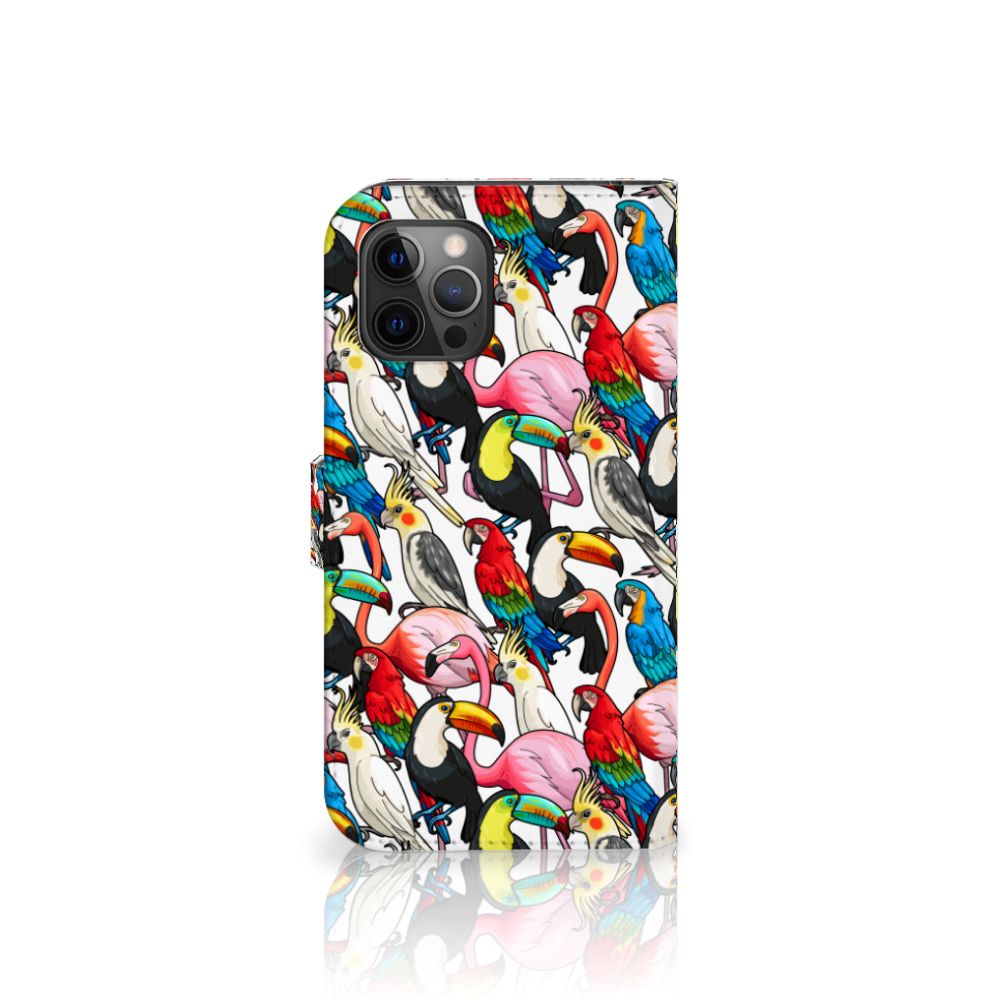 Apple iPhone 12 Pro Max Telefoonhoesje met Pasjes Birds