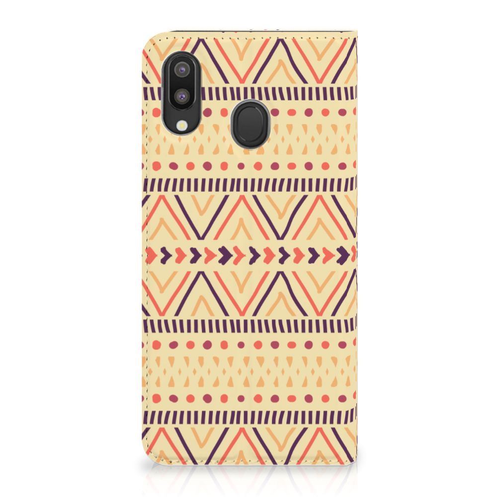 Samsung Galaxy M20 Hoesje met Magneet Aztec Yellow