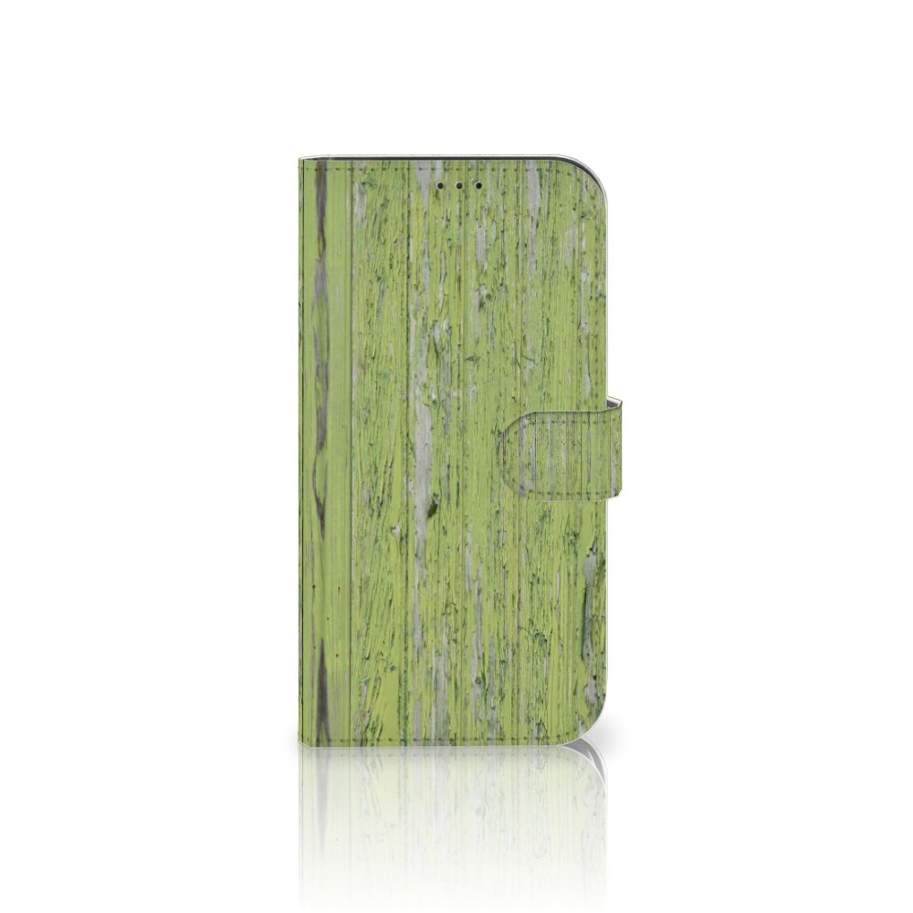 Apple iPhone 12 Pro Max Book Style Case Green Wood