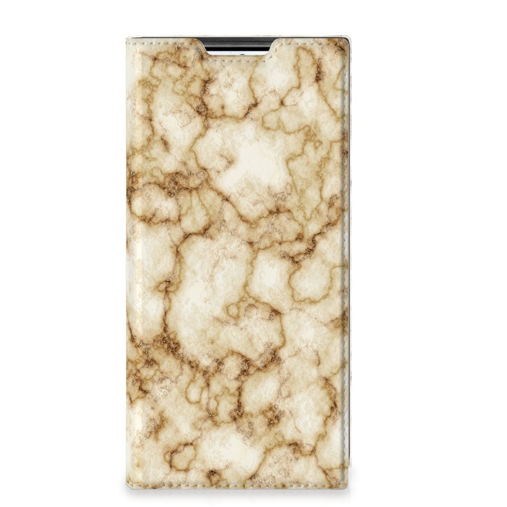 Samsung Galaxy S22 Ultra Standcase Marmer Goud - B2C Telecom