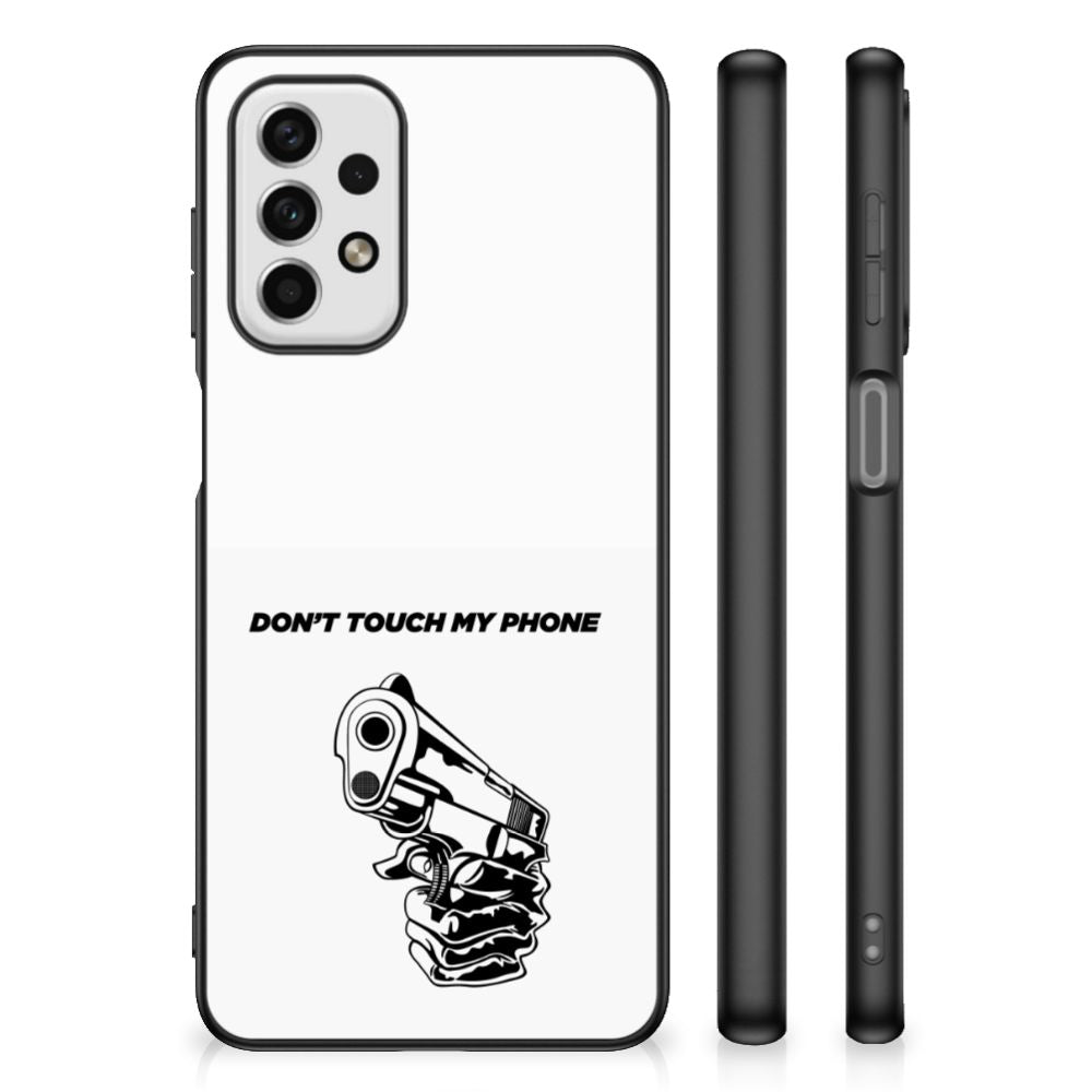 Samsung Galaxy A23 Telefoon Hoesje Gun Don't Touch My Phone B2C Telecom