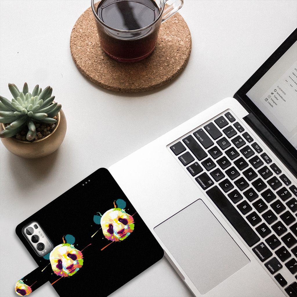 OPPO Find X3 Neo 5G Leuk Hoesje Panda Color