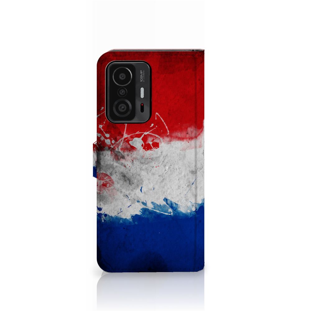 Xiaomi 11T | 11T Pro Bookstyle Case Nederland met design van de Nederlandse vlag