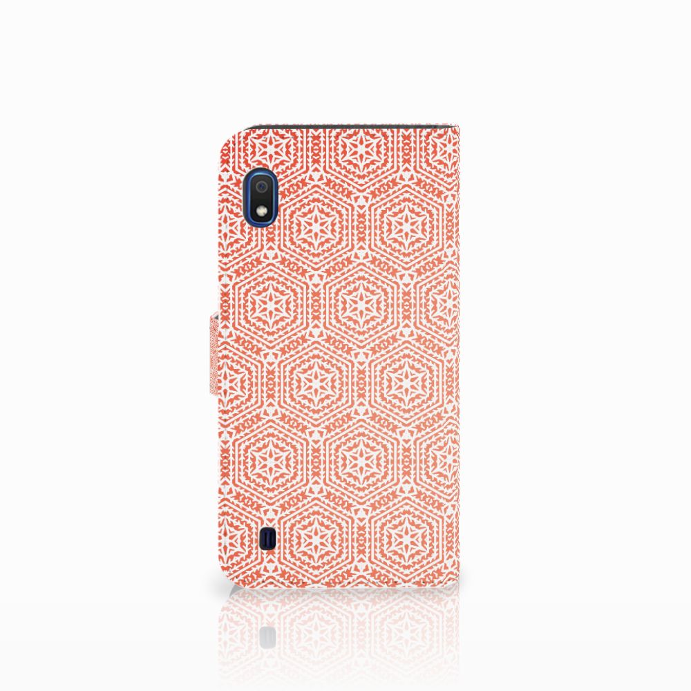 Samsung Galaxy A10 Telefoon Hoesje Pattern Orange