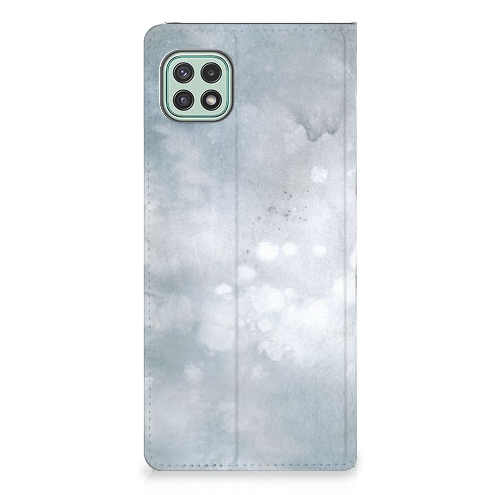 Bookcase Samsung Galaxy A22 5G Painting Grey - B2C Telecom