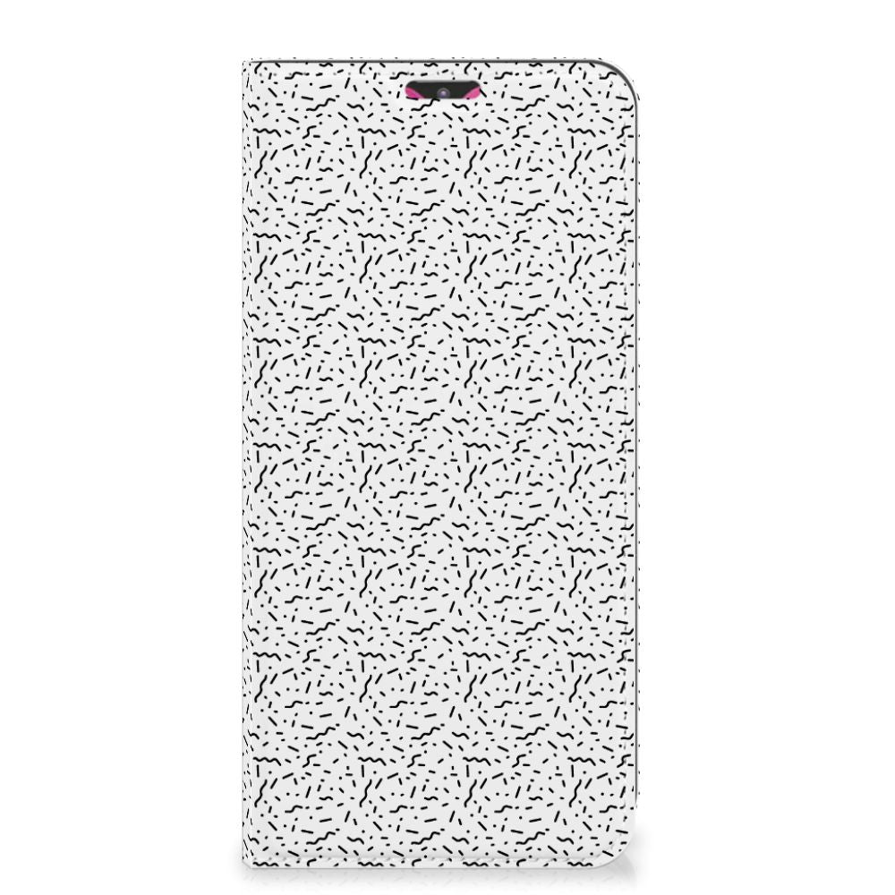 Samsung Galaxy M20 Hoesje met Magneet Stripes Dots