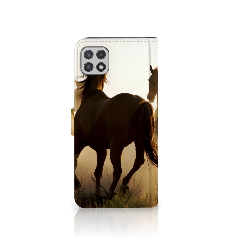 Samsung Galaxy A22 5G Telefoonhoesje met Pasjes Design Cowboy