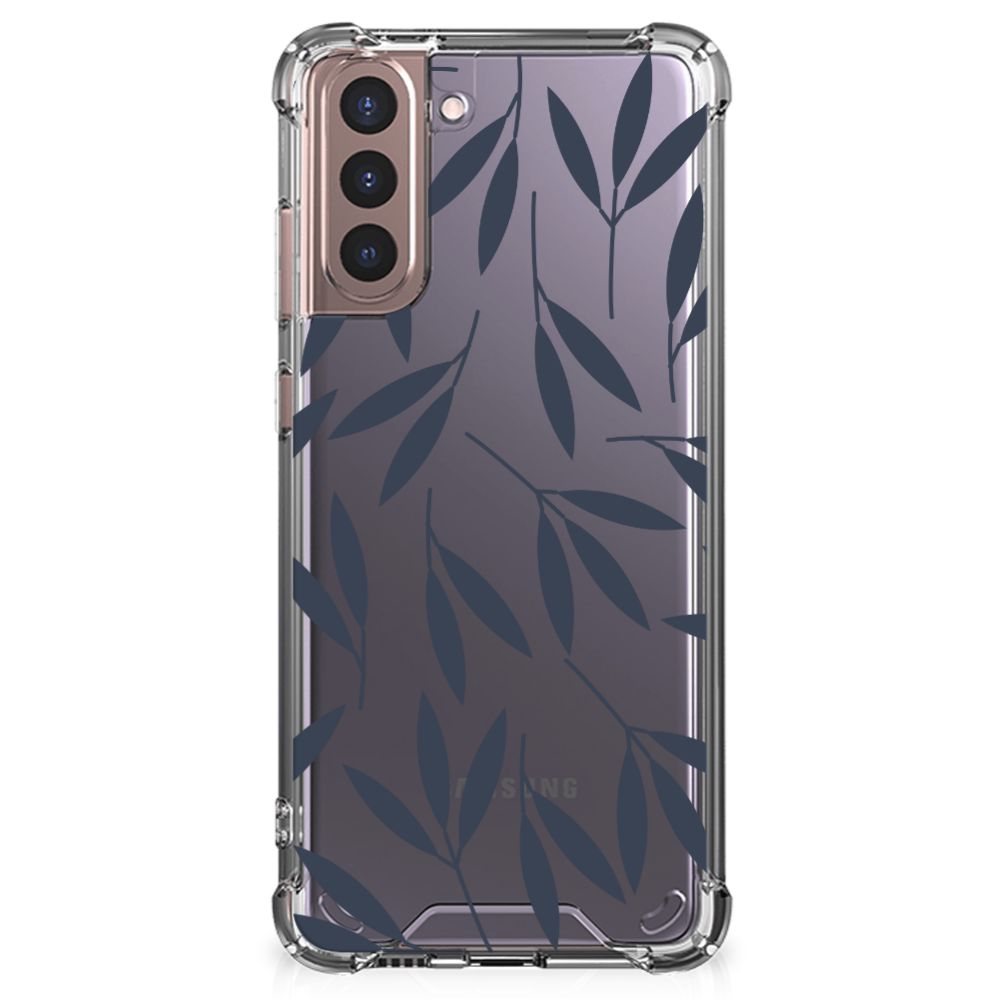 Samsung Galaxy S21 Plus Case Leaves Blue B2C Telecom
