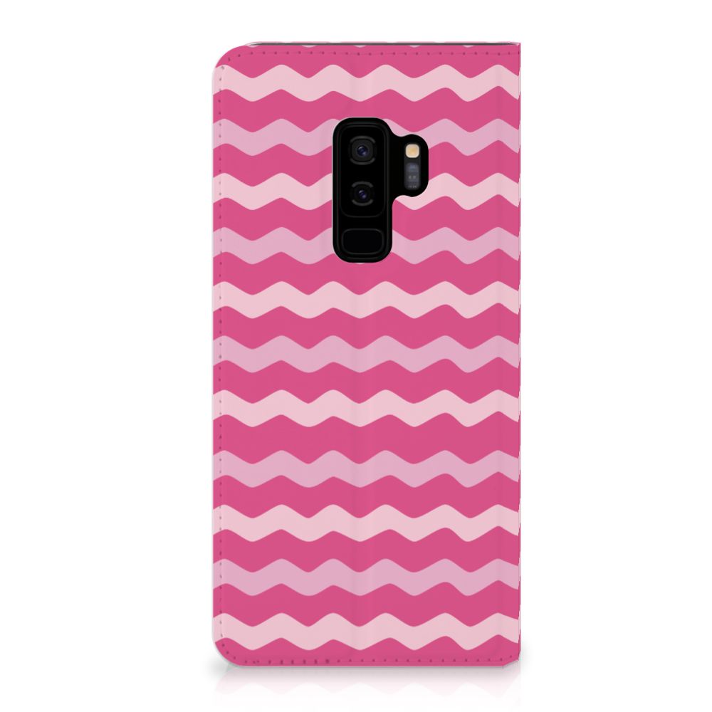 Samsung Galaxy S9 Plus Hoesje met Magneet Waves Pink