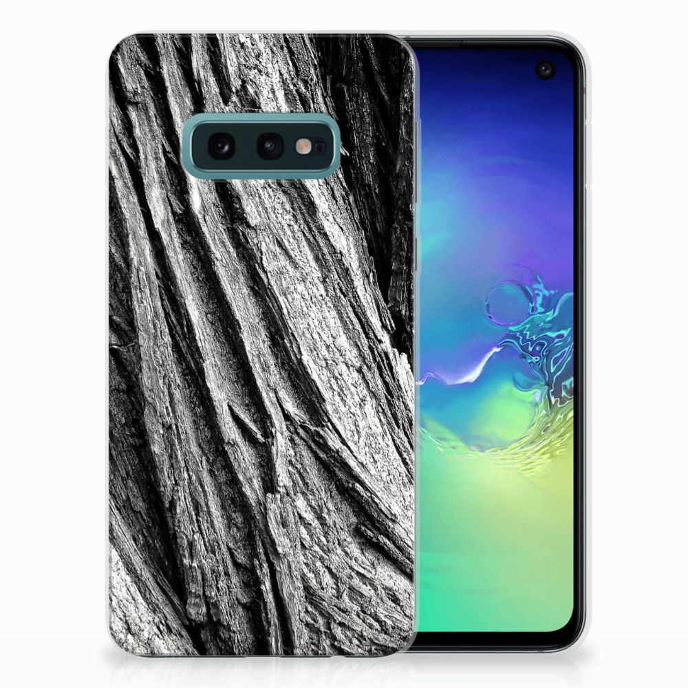 Bumper Hoesje Samsung Galaxy S10e Boomschors Grijs