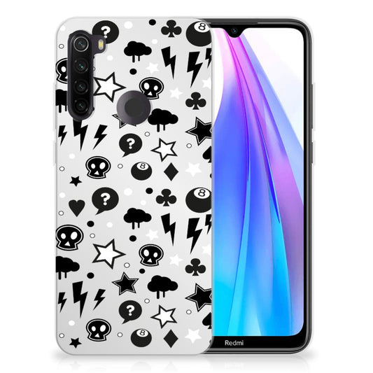 Silicone Back Case Xiaomi Redmi Note 8T Silver Punk