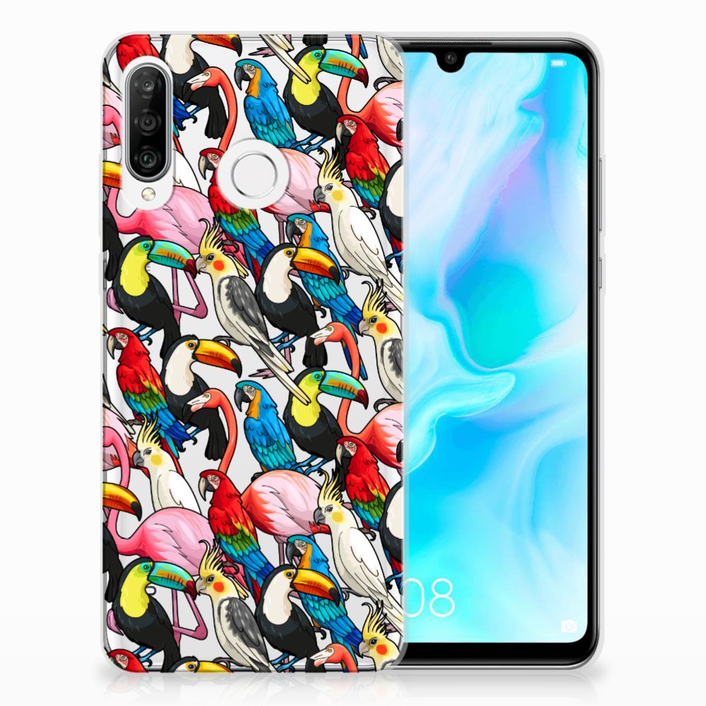 Huawei P30 Lite TPU Hoesje Birds