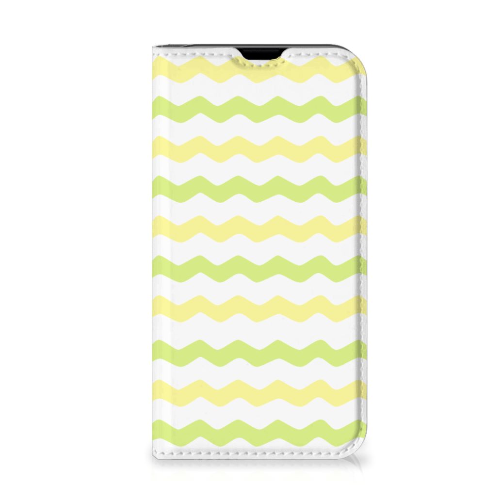 iPhone 13 Mini Hoesje met Magneet Waves Yellow - B2C Telecom