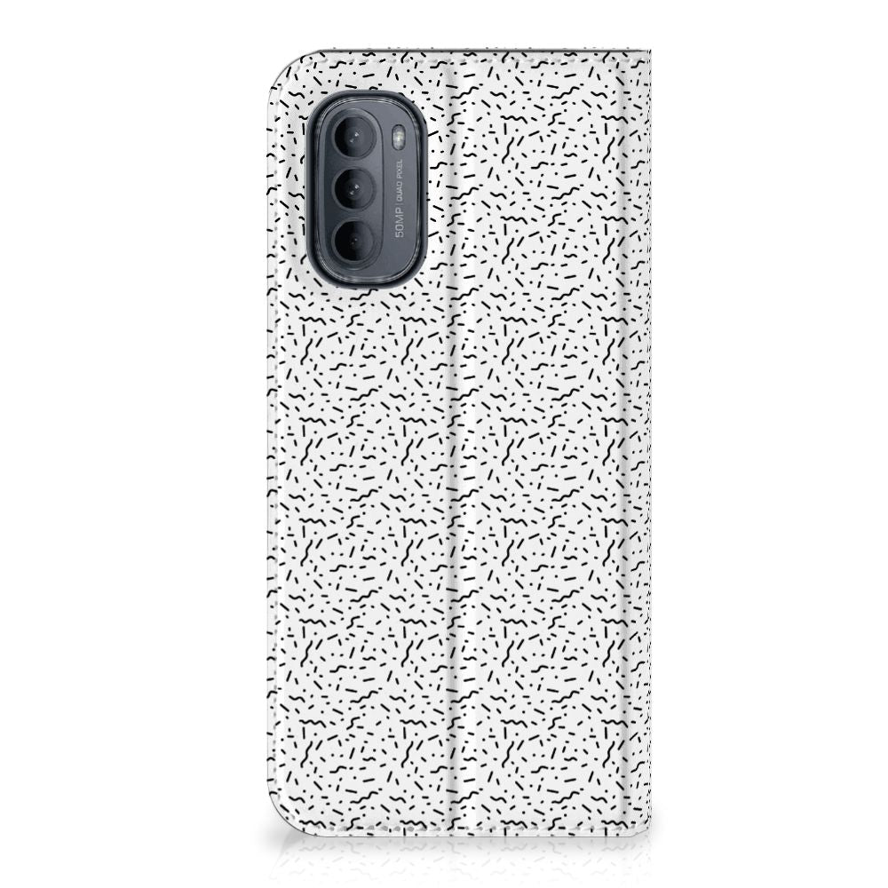Motorola Moto G31 | G41 Hoesje met Magneet Stripes Dots - B2C Telecom