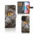 Telefoonhoesje met Pasjes Motorola Edge 40 Pro Britse Korthaar met indrukwekkende kat en pasjeshouder.