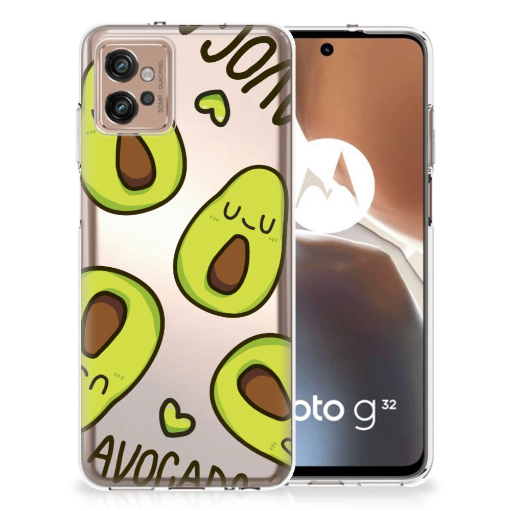 Motorola Moto G32 Telefoonhoesje met Naam Avocado Singing B2C Telecom