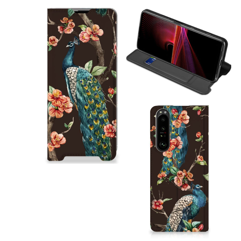 Sony Xperia 1 III Hoesje maken Pauw met Bloemen