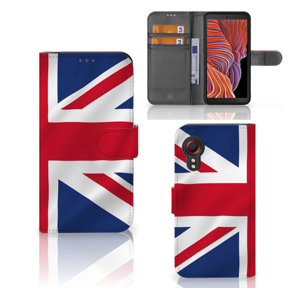 Samsung Galaxy Xcover 5 Bookstyle Case Groot-Brittannië