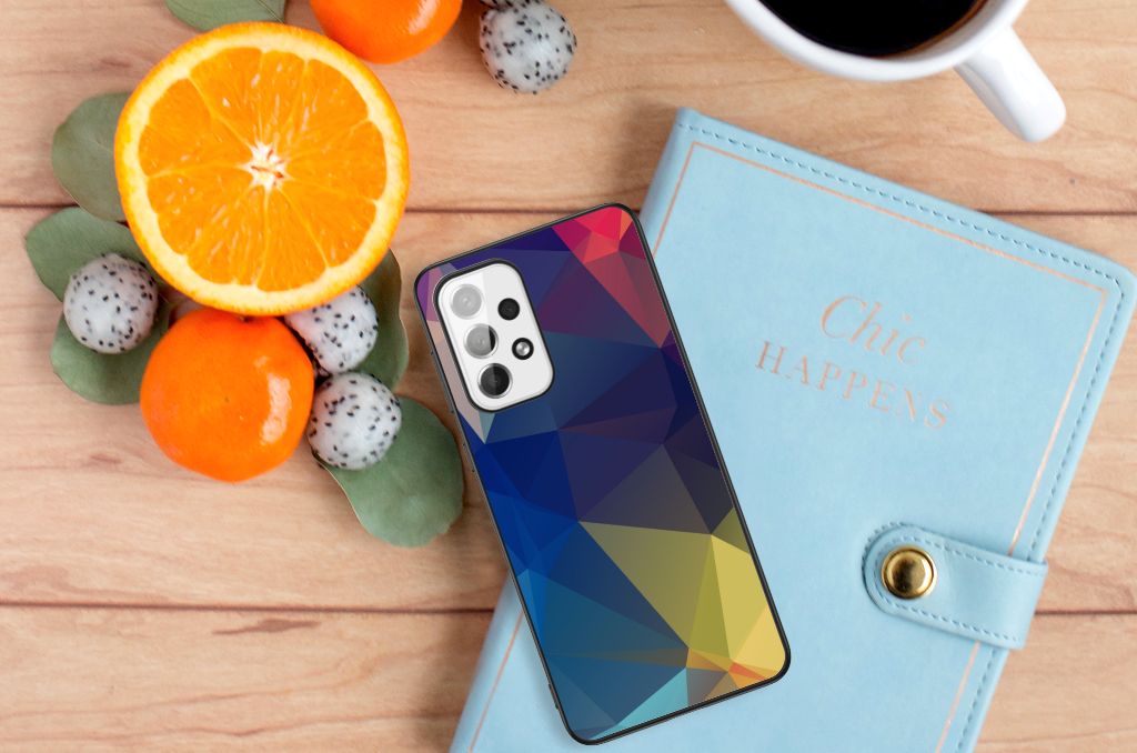 Samsung Galaxy A73 Backcover Polygon Dark B2C Telecom