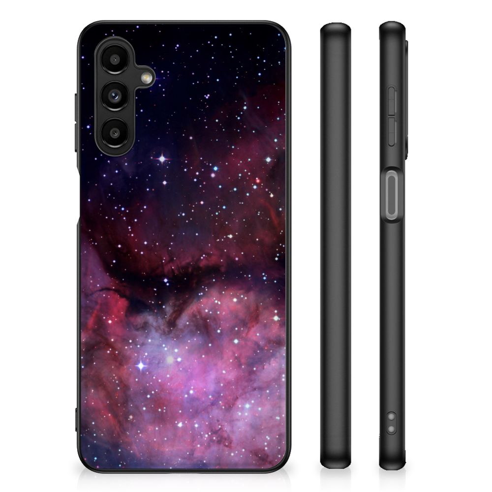 Backcover voor Samsung Galaxy A14 5G Galaxy met een sterrenhemel design in levendige kleuren.