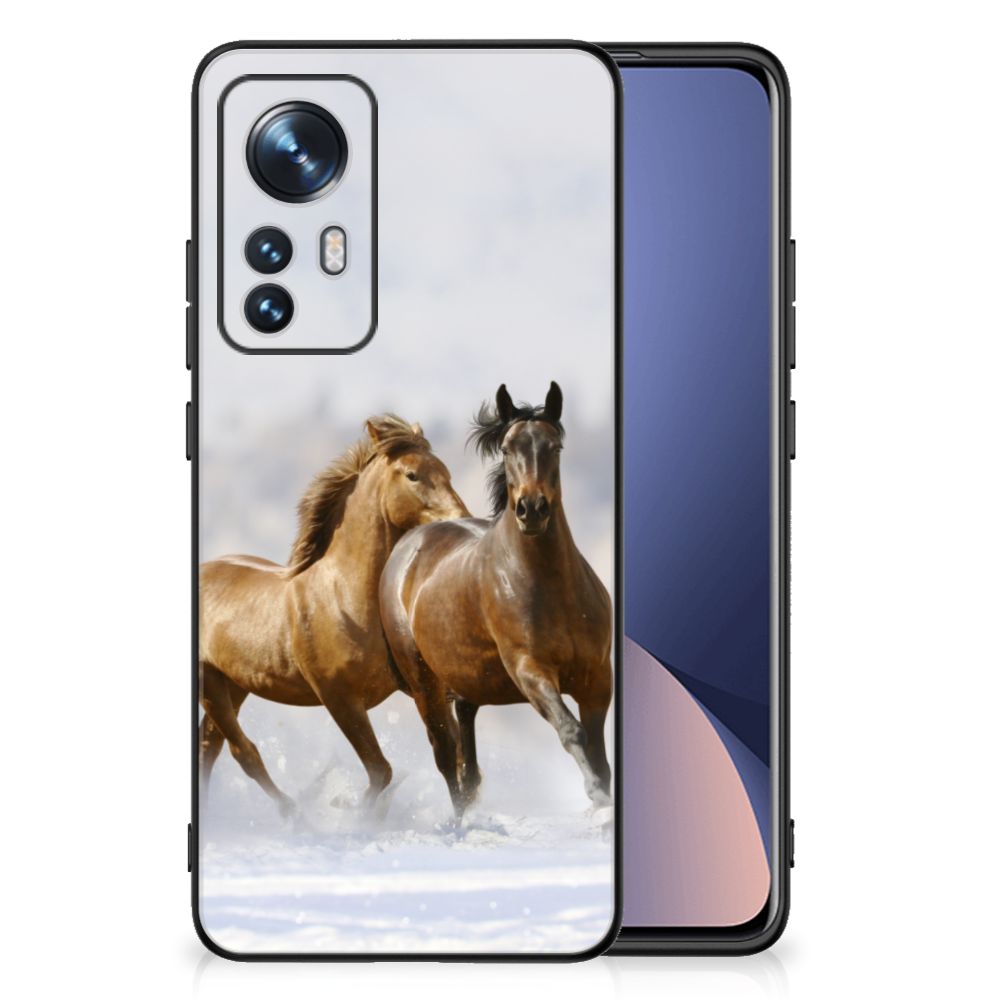 Xiaomi 12 | 12X Dierenprint Telefoonhoesje Paarden