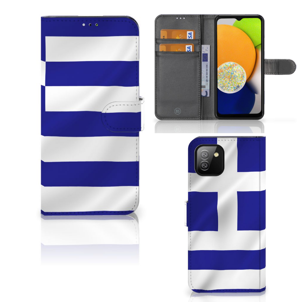 Samsung Galaxy A03 Bookstyle Case Griekenland