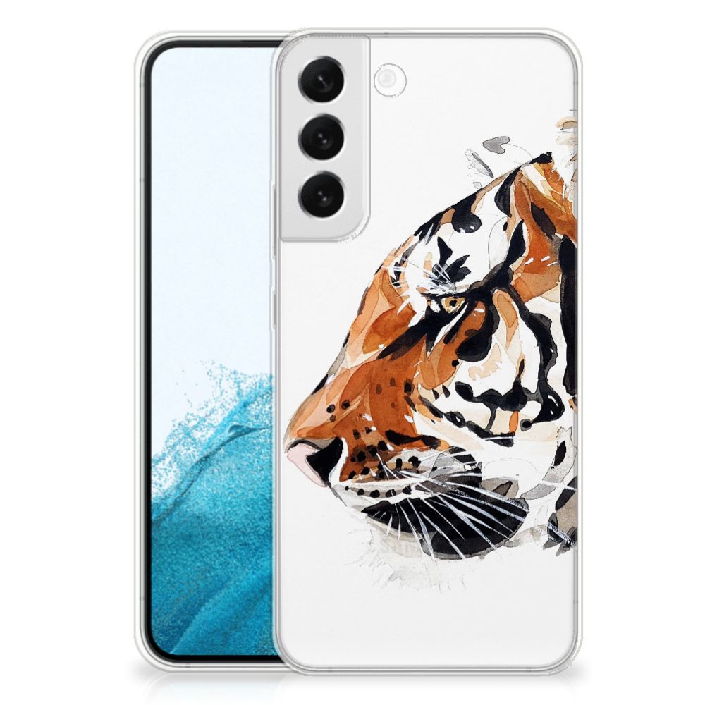 Hoesje maken Samsung Galaxy S22 Plus Watercolor Tiger